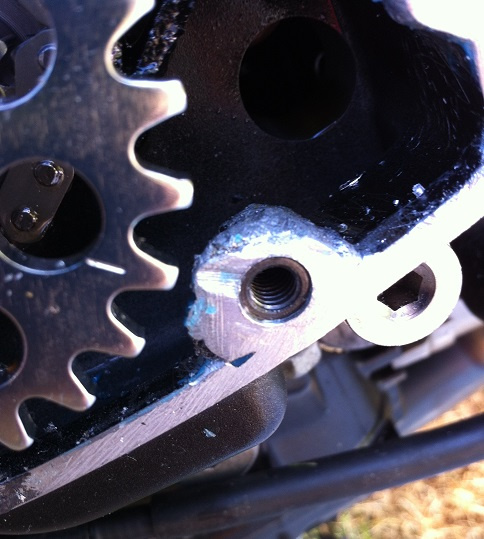 Yamaha R1 aluminium welding repair to engine casing